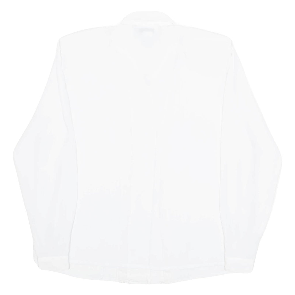 CHRISTIE & JILL Womens Blouse White Collared Long Sleeve M