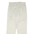 DOCKERS Mens Classic Beige Cotton Blend Button Closure Trousers W34 L31 Relaxed