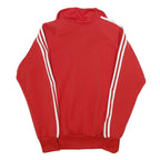 ADIDAS Mens Red Track Jacket M Polyester Blend Zip Plain Classic Sportswear