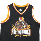 DISNEY Mens Black Mickey Basketball Slam Dunks T-Shirt Sleeveless V-Neck