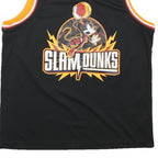 DISNEY Mens Black Mickey Basketball Slam Dunks T-Shirt Sleeveless V-Neck