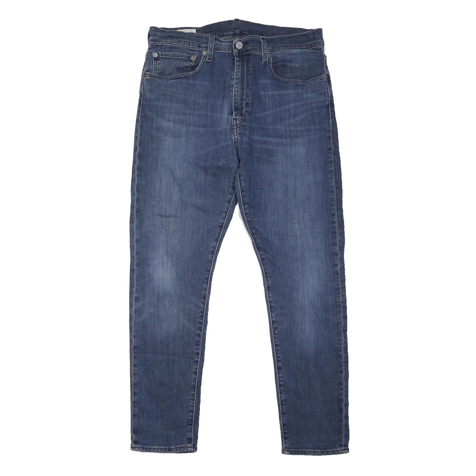 LEVI'S 512 BIG E Mens Jeans Blue Regular Skinny Denim Medium W34 L28 Button