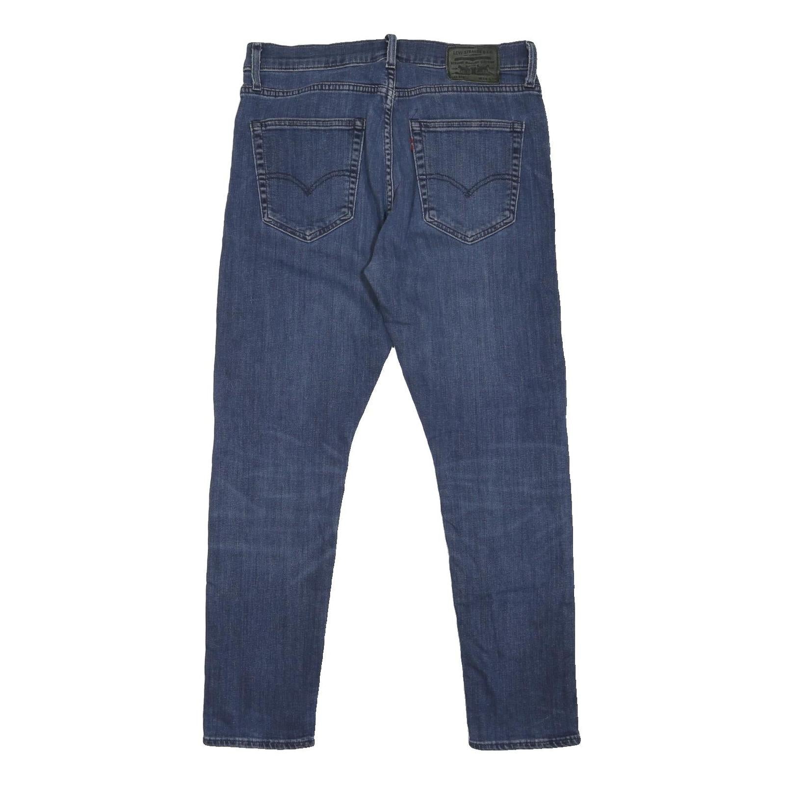 LEVI'S 512 BIG E Mens Jeans Blue Regular Skinny Denim Medium W34 L28 Button