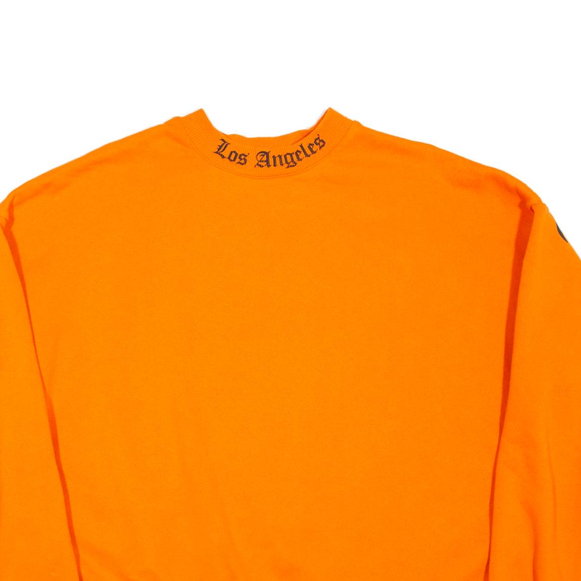 BLACK SQUAD Los Angeles Oversized Womens Sweatshirt Orange USA XS