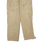 DICKIES Mens Jeans Beige Regular Straight Denim Medium W30 L28 Workwear Durable