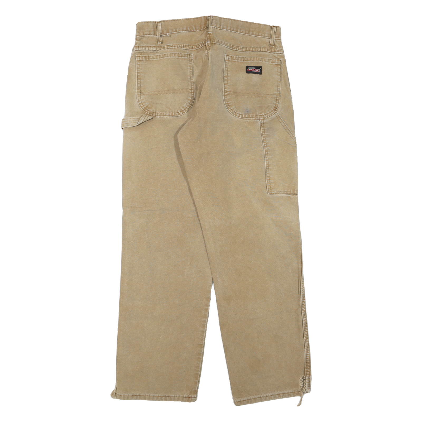 DICKIES Mens Jeans Beige Regular Straight Denim Medium W30 L28 Workwear Durable