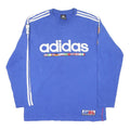 ADIDAS AIBL 90s Mens Blue Cotton Blend Sweatshirt L Long Sleeve Crew Neck