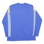 ADIDAS AIBL 90s Mens Blue Cotton Blend Sweatshirt L Long Sleeve Crew Neck