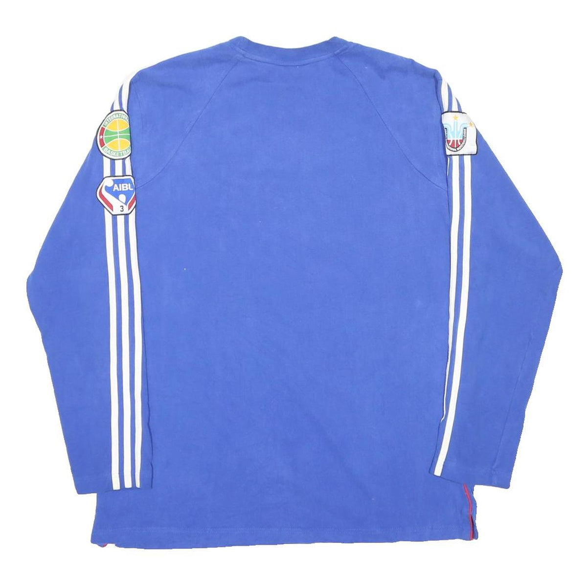ADIDAS AIBL 90s Mens Blue Cotton Blend Sweatshirt L Long Sleeve Crew Neck