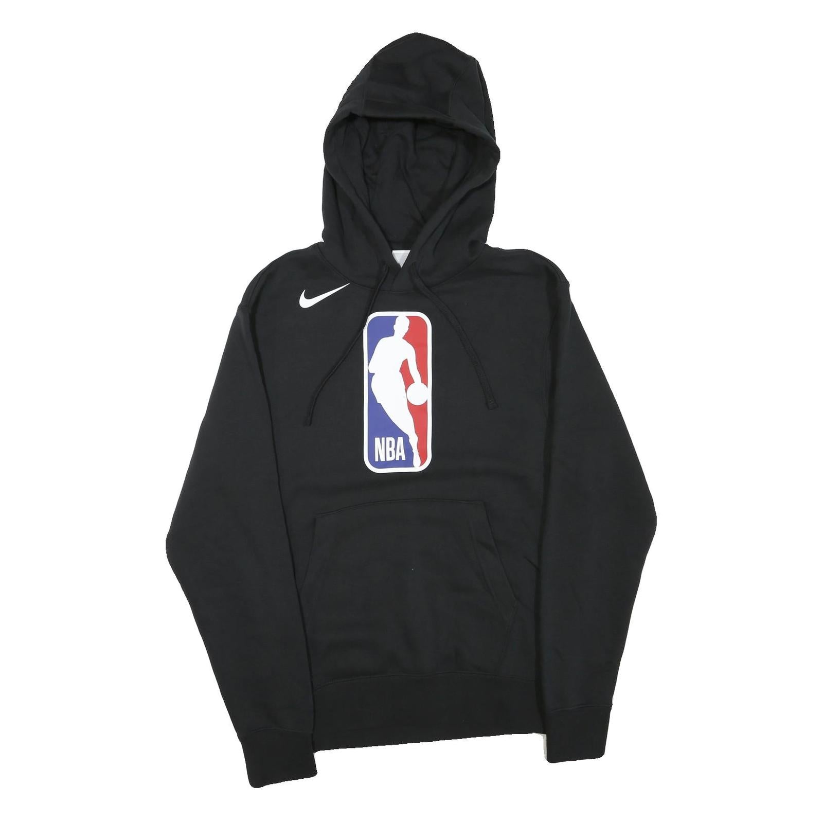 NIKE Mens Black NBA Pullover Hoodie XS Basketball Cotton Blend Sportswear