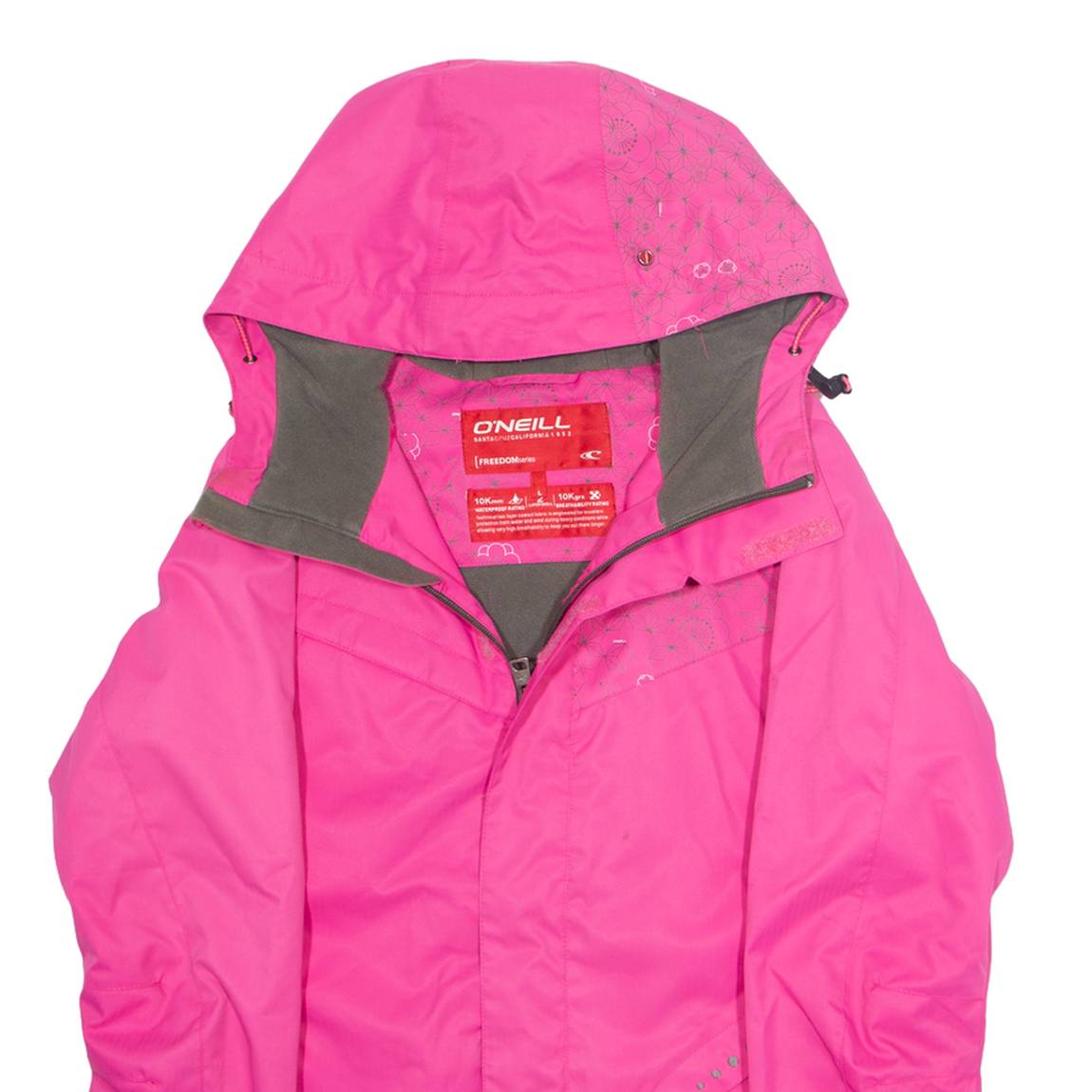 ONEILL Womens Jacket Pink Hooded L