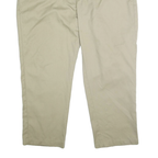 DICKIES Mens Classic Beige Polyester Blend Zip Trousers W44 L30 Workwear