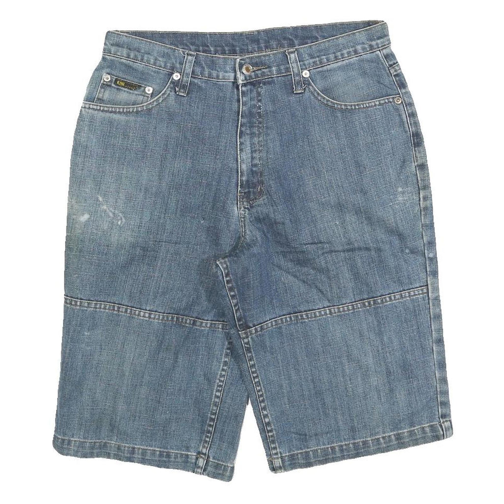 US CLASSIC Mens Denim Blue Casual Shorts M W32 Cotton Blend Comfortable Fit