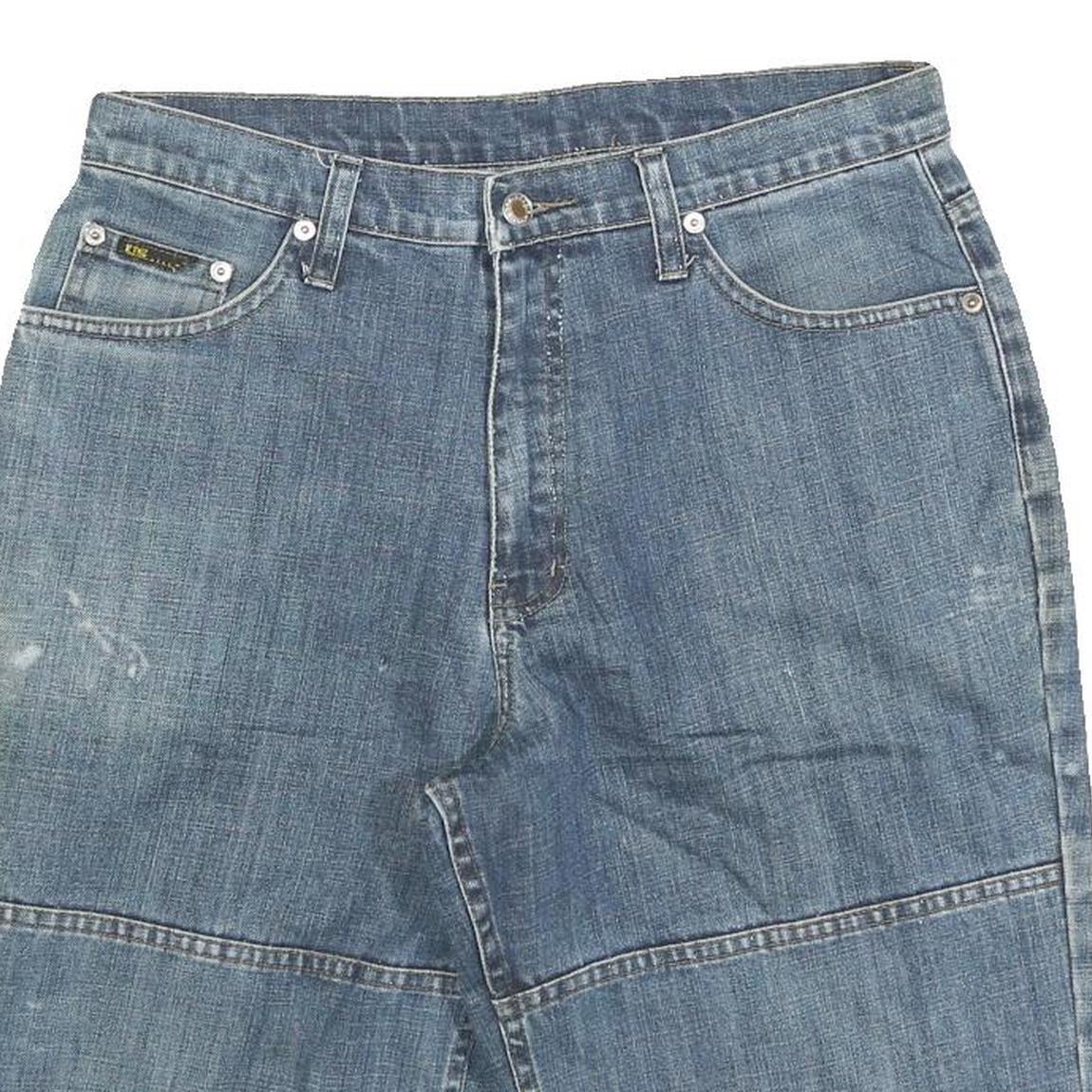 US CLASSIC Mens Denim Blue Casual Shorts M W32 Cotton Blend Comfortable Fit