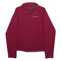 BERGHAUS Womens Red Plain Pullover Jumper Crew Neck Regular UK 10 Outdoor Fleece