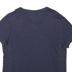 CALVIN KLEIN Womens Navy Blue V-Neck T-Shirt M Short Sleeve Classic Cotton Blend
