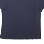 CALVIN KLEIN Womens Navy Blue V-Neck T-Shirt M Short Sleeve Classic Cotton Blend