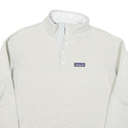 PATAGONIA Womens White Plain Pullover Jumper Crew Neck Regular Knit Style L
