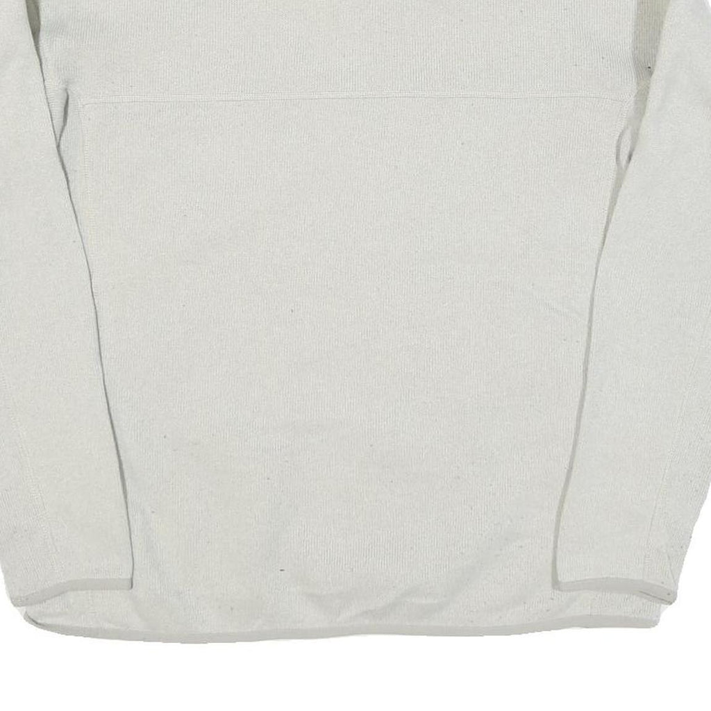 PATAGONIA Womens White Plain Pullover Jumper Crew Neck Regular Knit Style L