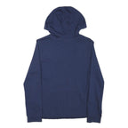 NIKE Mens Navy Blue Hoodie L Cotton Blend Pullover Long Sleeve Casual