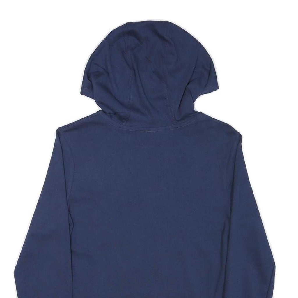 NIKE Mens Navy Blue Hoodie L Cotton Blend Pullover Long Sleeve Casual