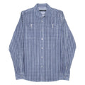 CALVIN KLEIN JEANS Mens Shirt Blue Plaid Long Sleeve L