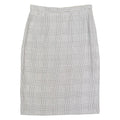 MAURICE DAQUIN Womens Pencil Skirt Black Knee Length Wool 90s Check M