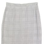 MAURICE DAQUIN Womens Pencil Skirt Black Knee Length Wool 90s Check M