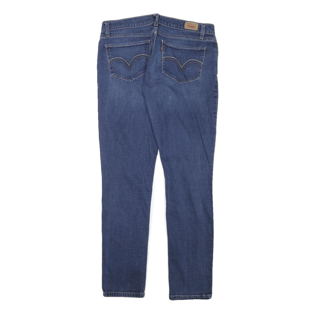 LEVI'S Womens Slim Jeans Blue Denim W31 L30 Zip Cotton Blend Stylish