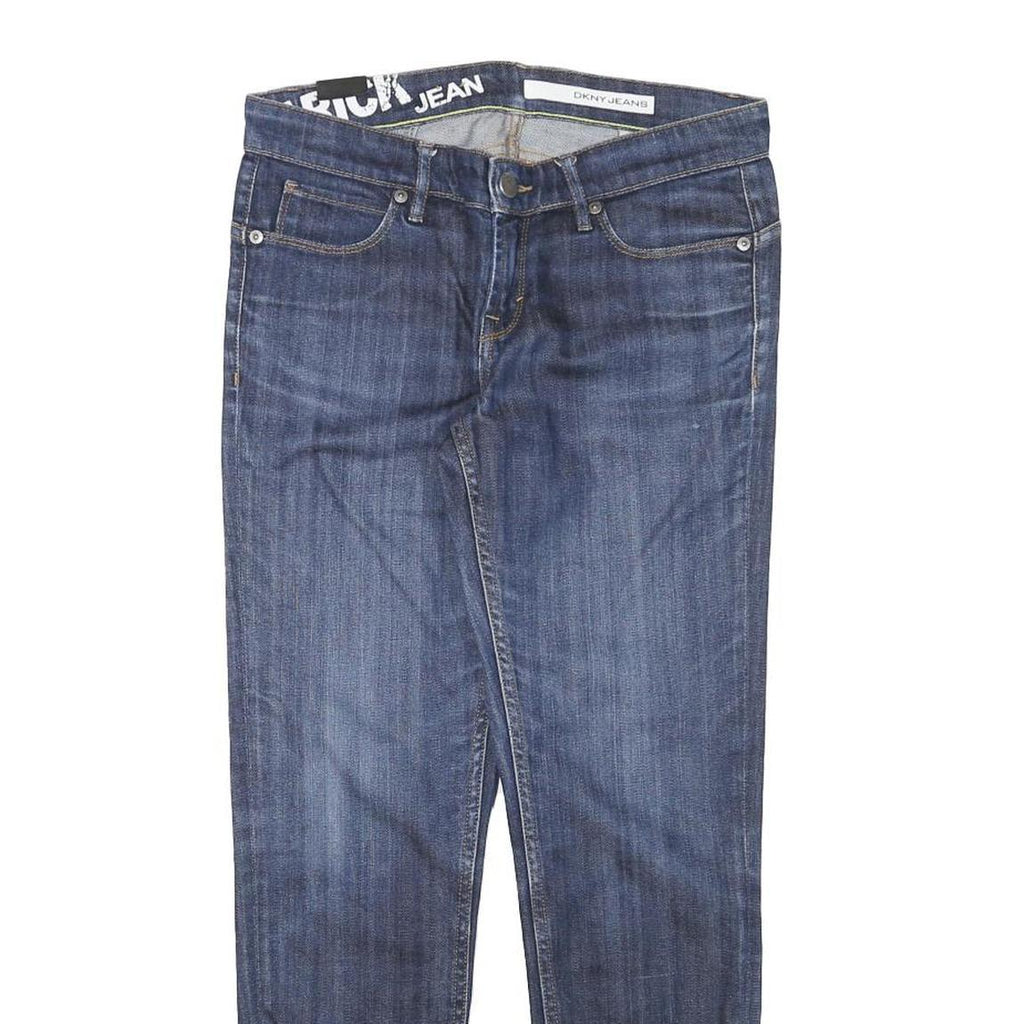 DKNY Womens Jeans Blue Slim Skinny Denim Medium W28 L27 Zip Closure