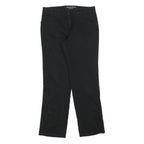 DICKIES Womens Cotton Blend Black Regular Fit Straight Leg Trousers W32 L30