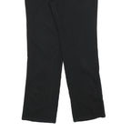 DICKIES Womens Cotton Blend Black Regular Fit Straight Leg Trousers W32 L30