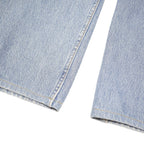 LEVI'S 501 Mens Jeans Light Blue Regular Straight Denim W34 L27 Classic Button