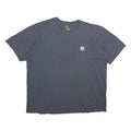 CARHARTT Mens Blue Pocket T-Shirt XL Short Sleeve Crew Neck Cotton Casual Wear