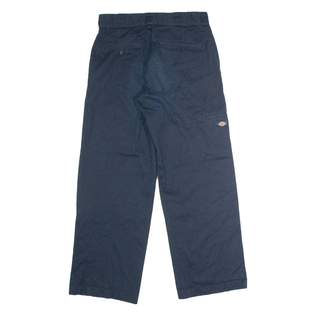 DICKIES Workwear Mens Twill Trousers Blue Loose Straight W30 L30