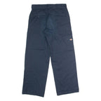 DICKIES Workwear Mens Twill Trousers Blue Loose Straight W30 L30
