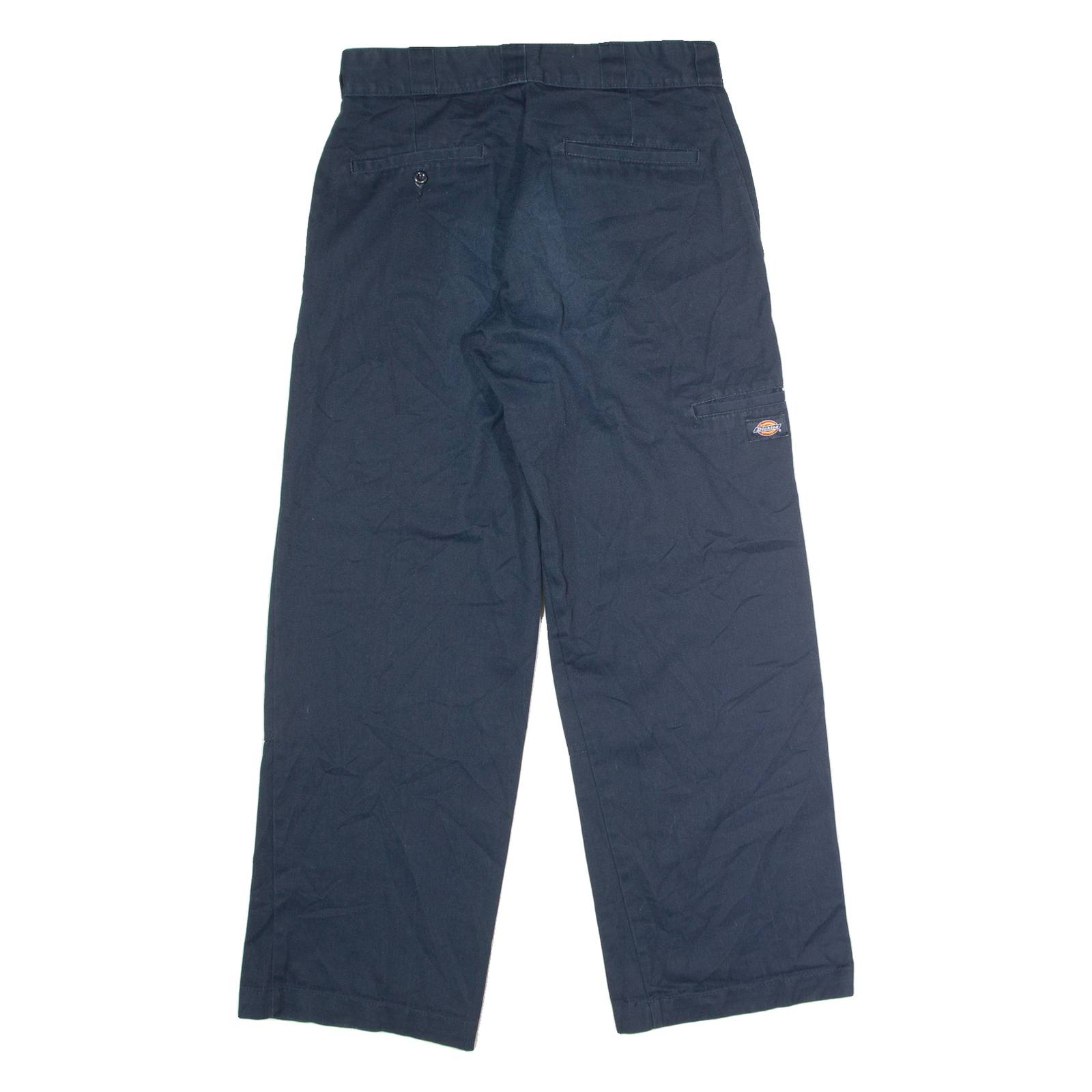 DICKIES Workwear Mens Twill Trousers Blue Loose Straight W30 L30