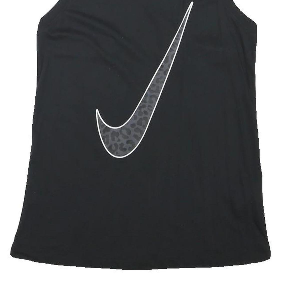 NIKE Womens Black Vest S Racerback Cotton Blend Sportswear