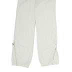 DIESEL Mens Regular White Cotton Blend Trousers W32 L30 Zip Closure
