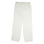 DIESEL Mens Regular White Cotton Blend Trousers W32 L30 Zip Closure