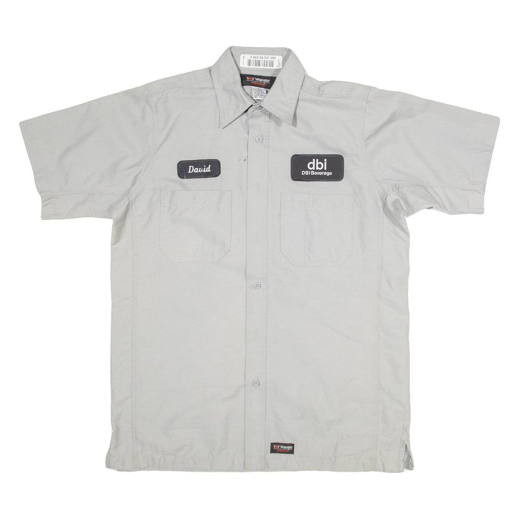 WRANGLER Mens Worker Shirt Grey M
