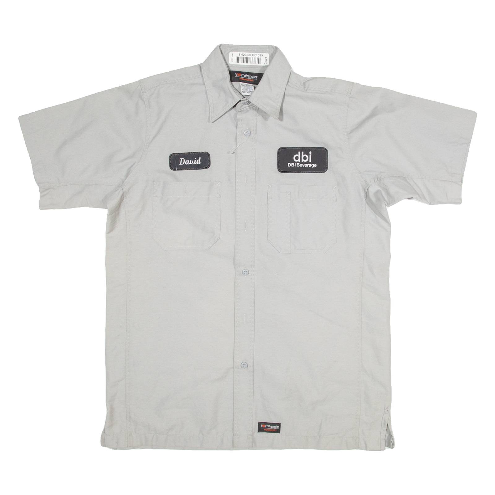 WRANGLER Mens Worker Shirt Grey M