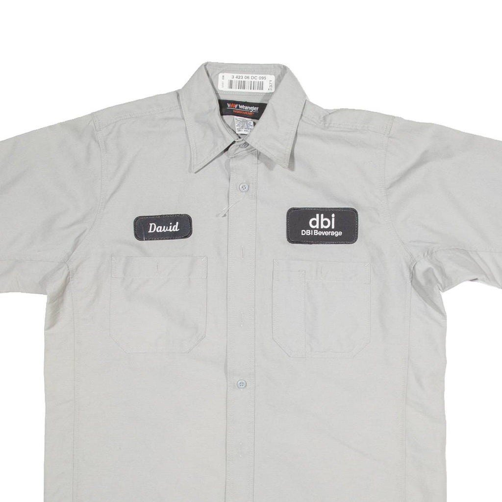 WRANGLER Mens Worker Shirt Grey M