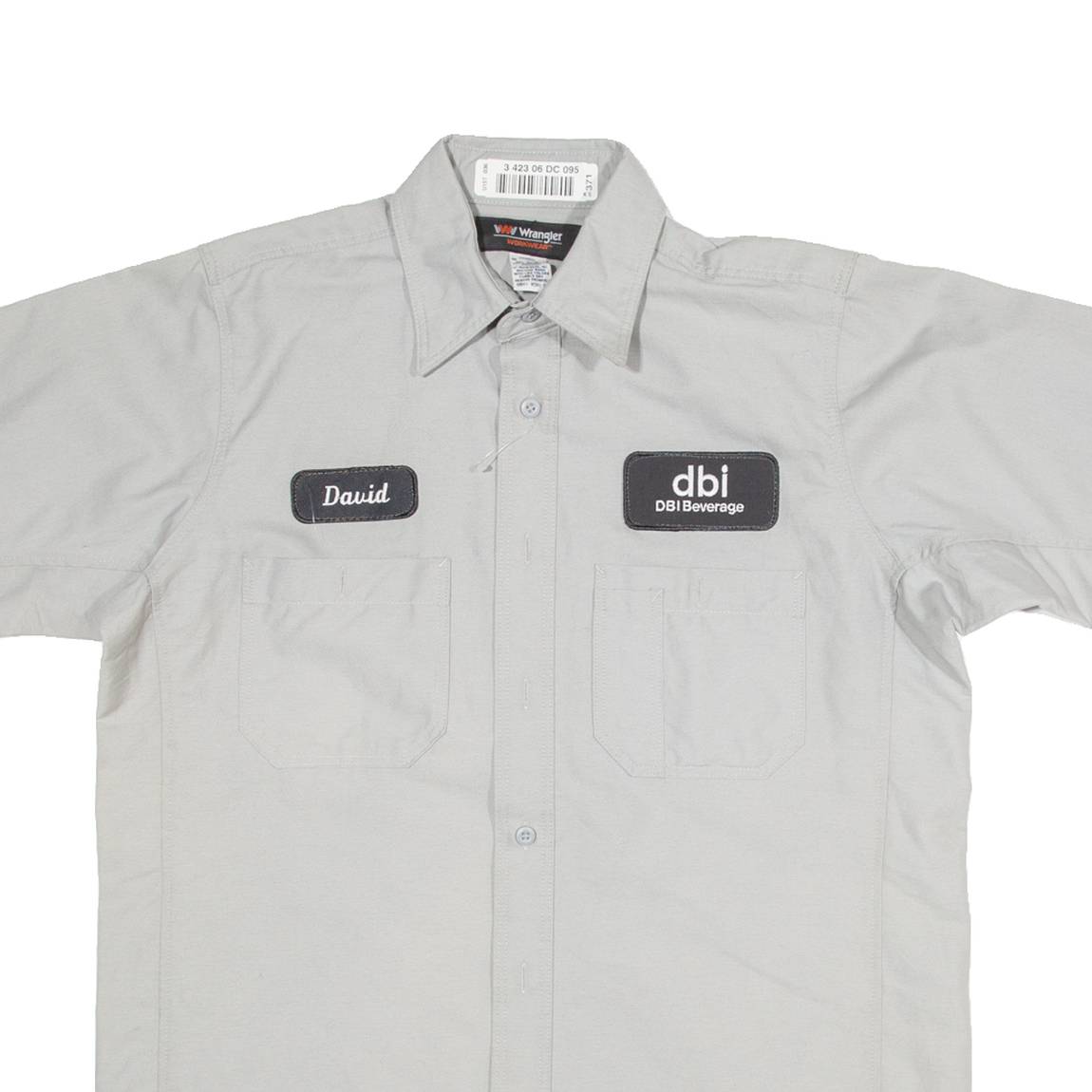 WRANGLER Mens Worker Shirt Grey M