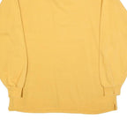 NIKE Mens Yellow 1/4 Zip Sweatshirt M Cotton Blend Pullover Casual Sportswear