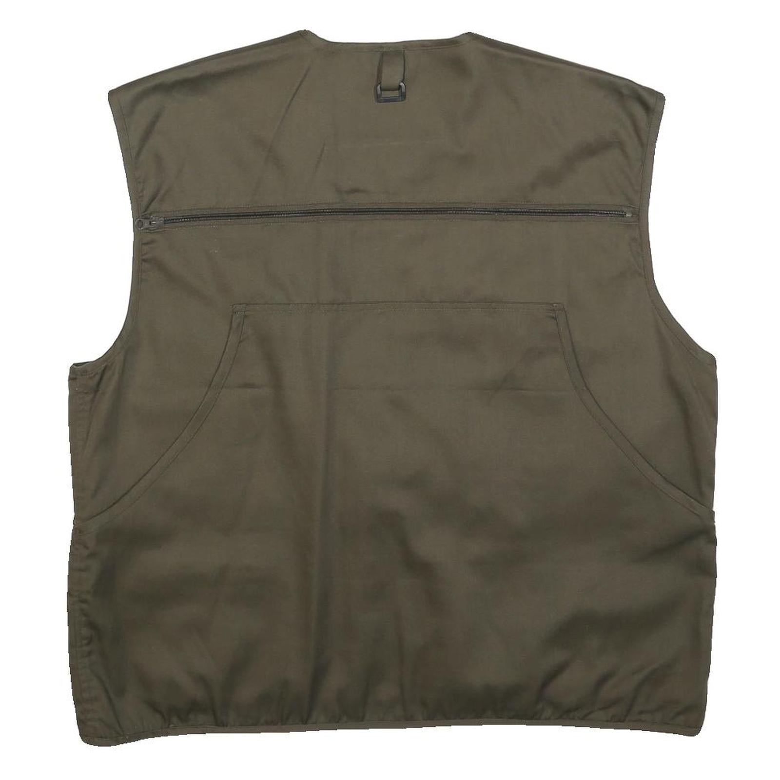 STUCKI FISHING Mens Green Cotton Blend Fishing Jacket XL Zip Utility Vest