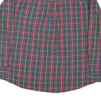 CHAPS Mens Green & Red Check Shirt 2XL Cotton Blend Long Sleeve Button Collar