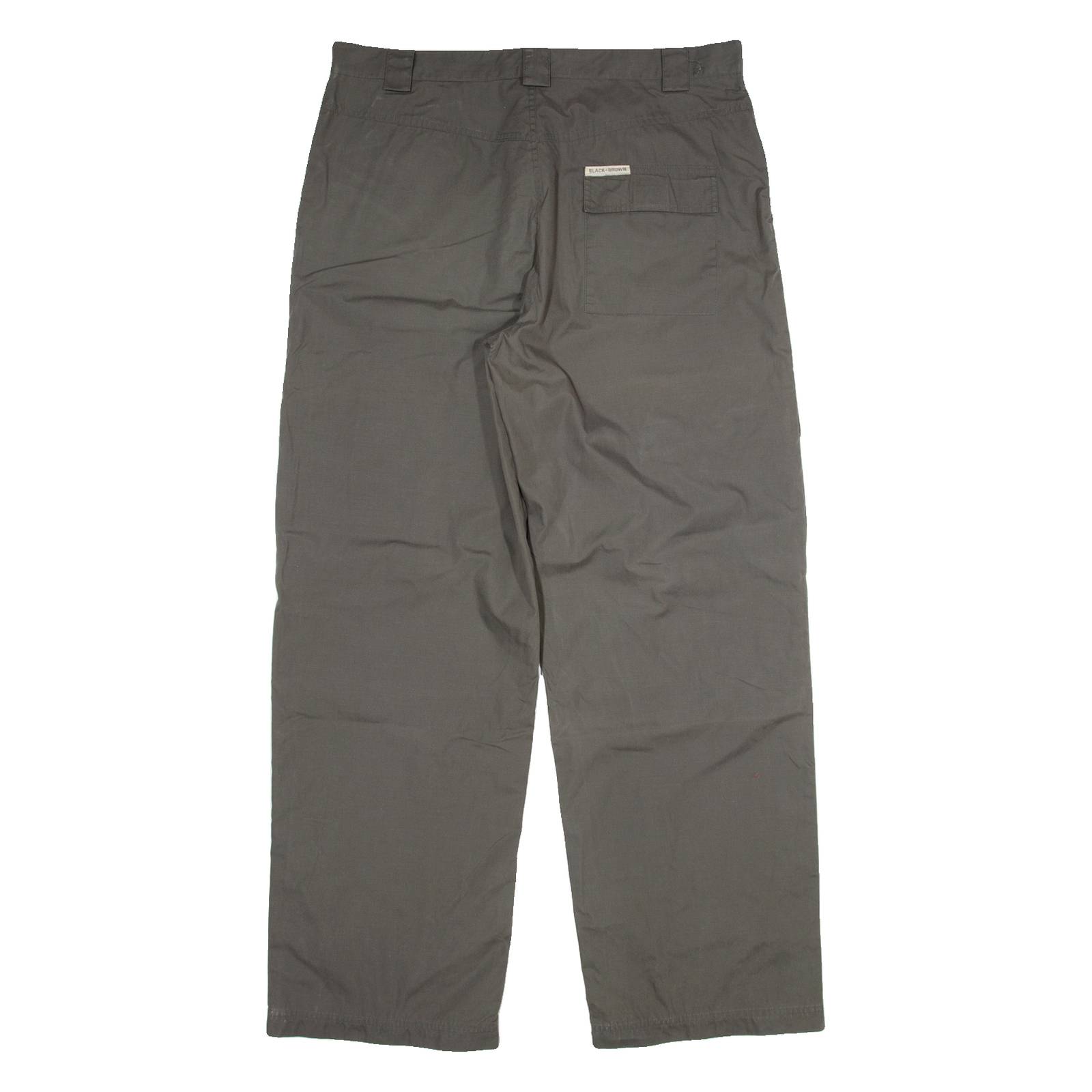 BLACK AND BROWN Mens Track Pants Green Straight XL W26 L32