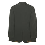 EACHAREL Womens Black Button Jacket S Polyester Blend Tailored Plain Elegant