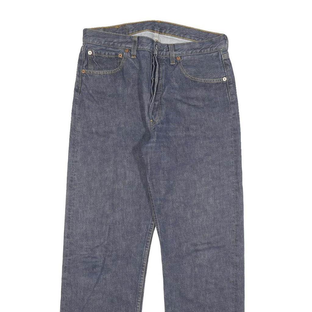 LEVI'S 501 Mens Jeans Blue Regular Straight Denim Medium W30 L28 Classic Fit
